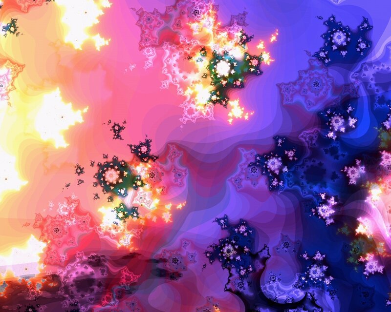 Colorful fractal pattern