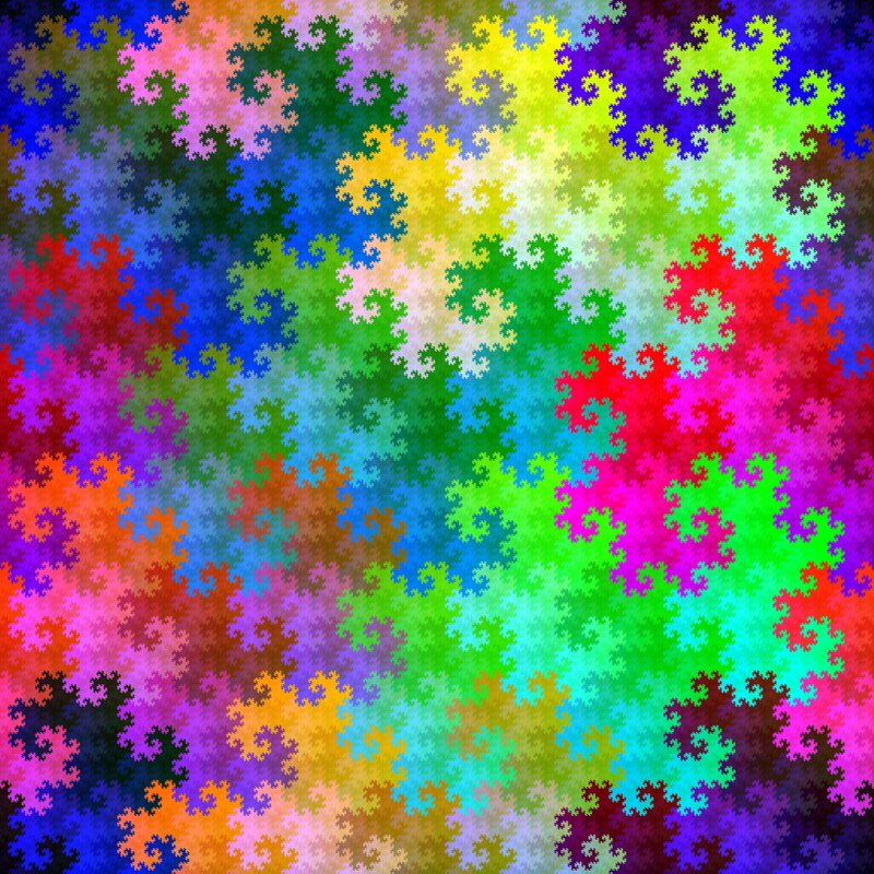 Colorful fractal pattern