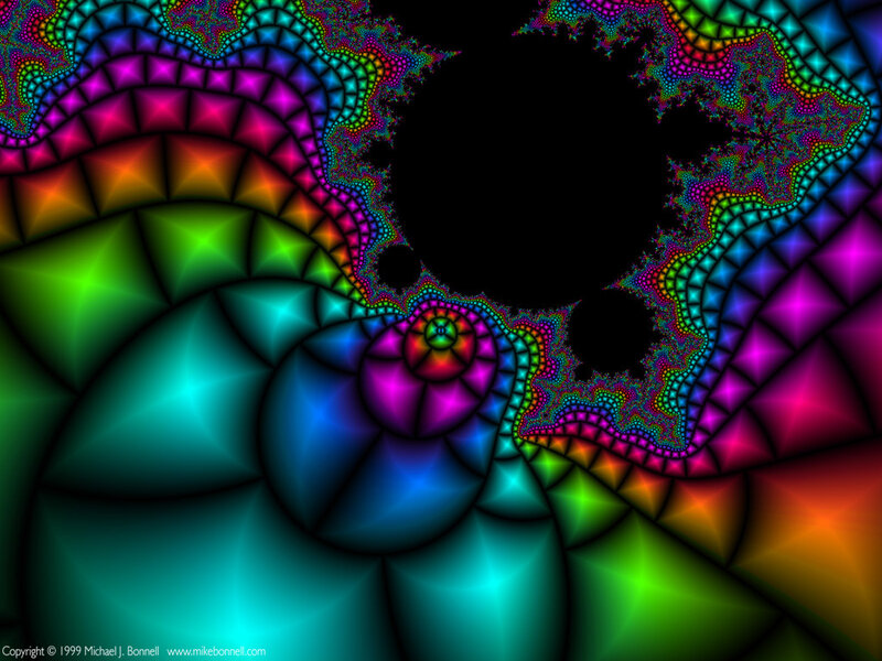 Colorful fractal pattern