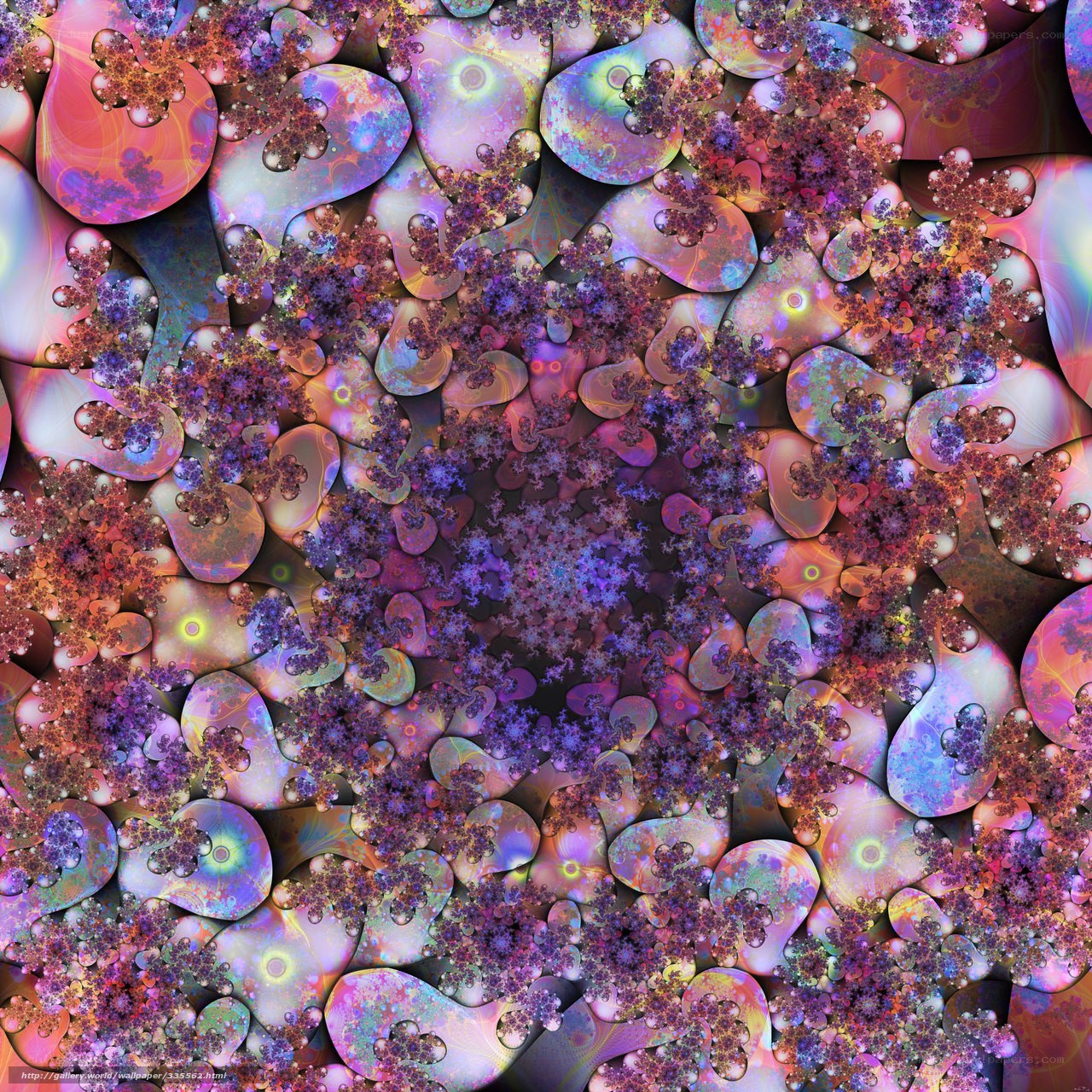 Colorful fractal pattern