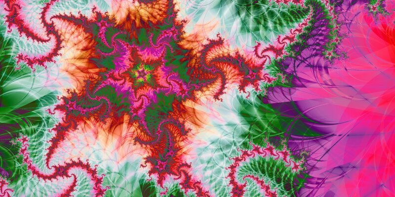 Colorful fractal pattern