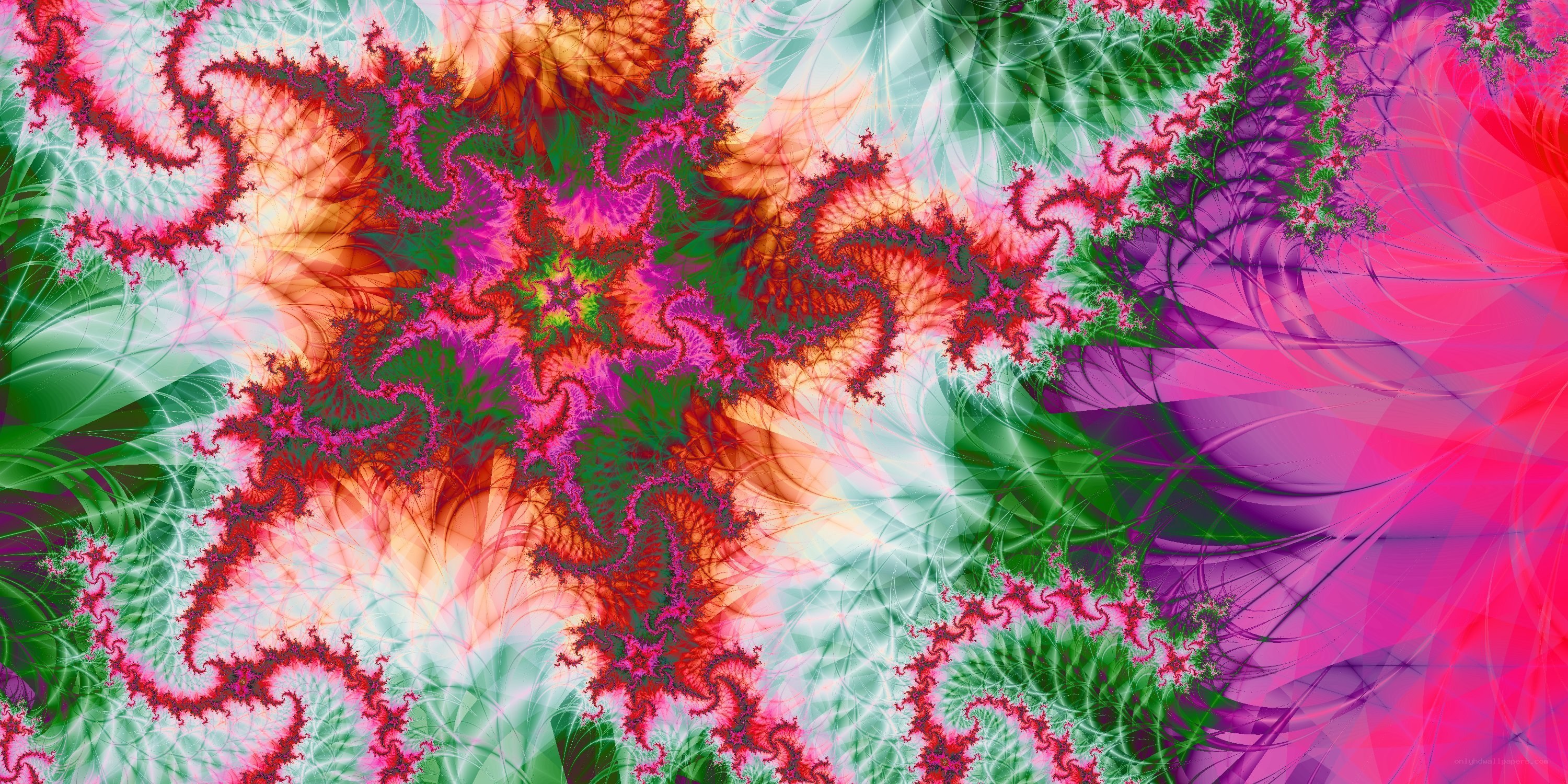 Colorful fractal pattern