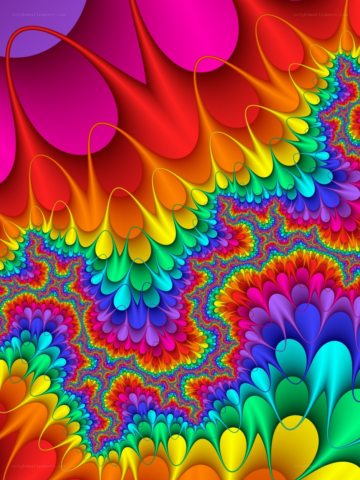 Colorful fractal pattern