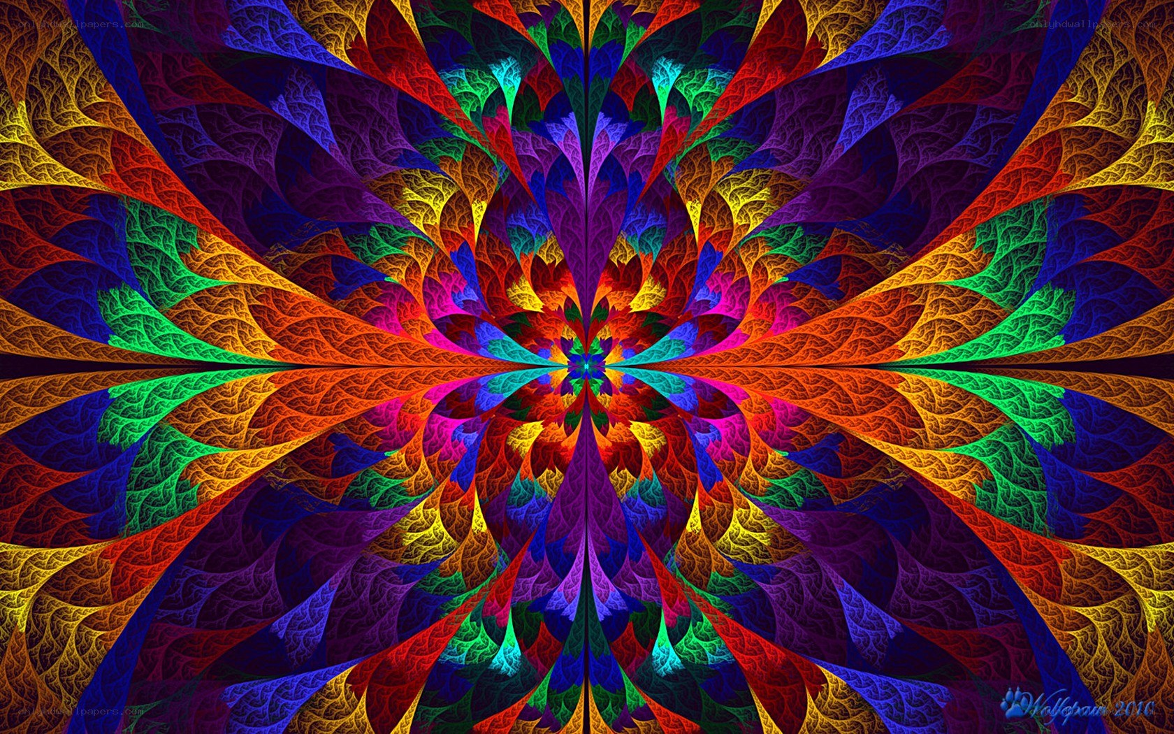 Colorful fractal pattern