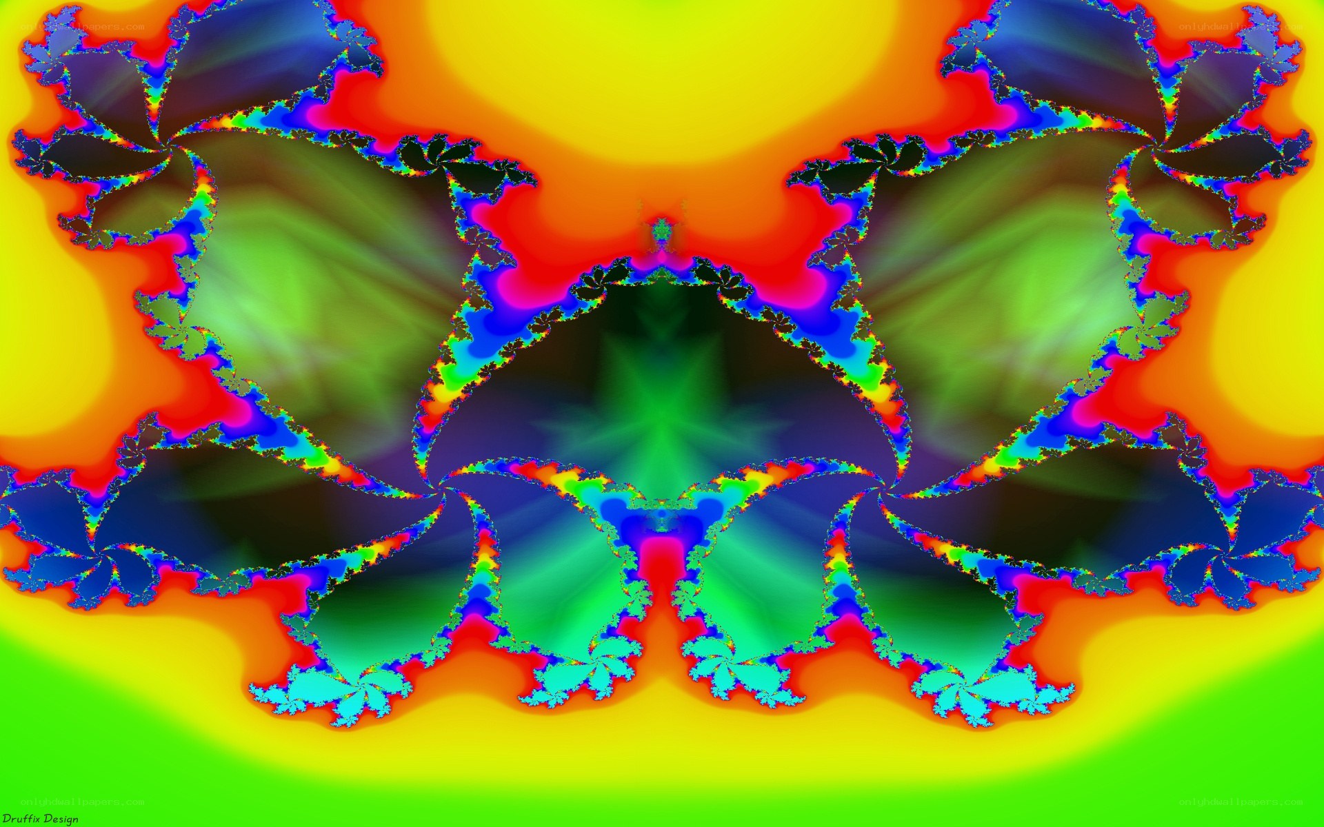 Colorful fractal pattern