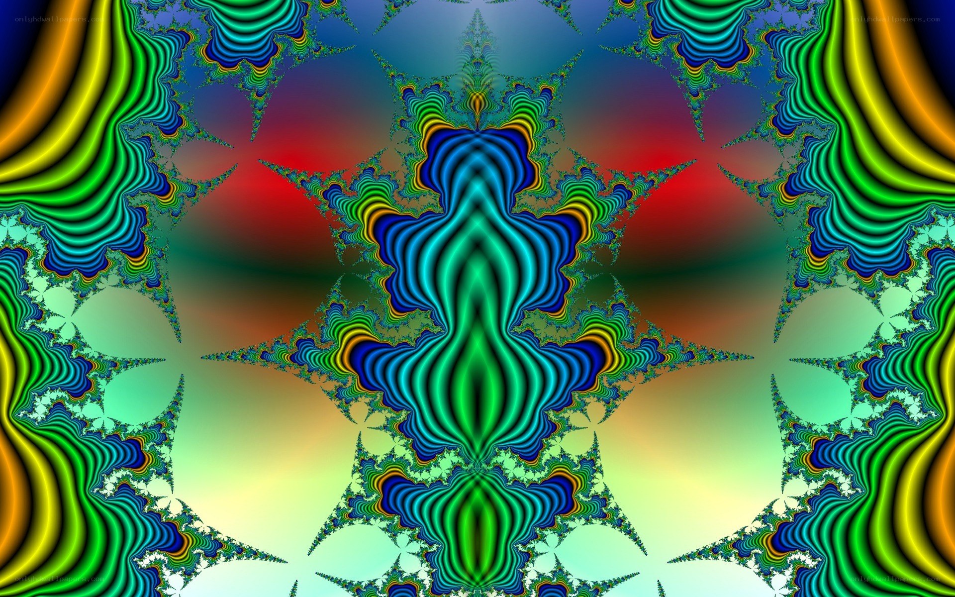Colorful fractal pattern