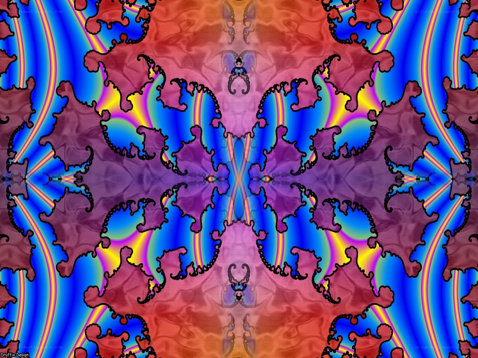Colorful fractal pattern