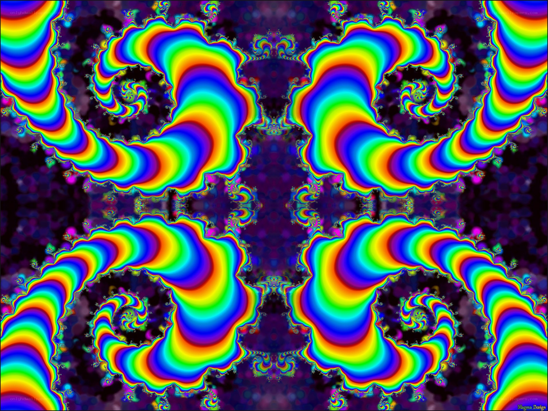 Colorful fractal pattern