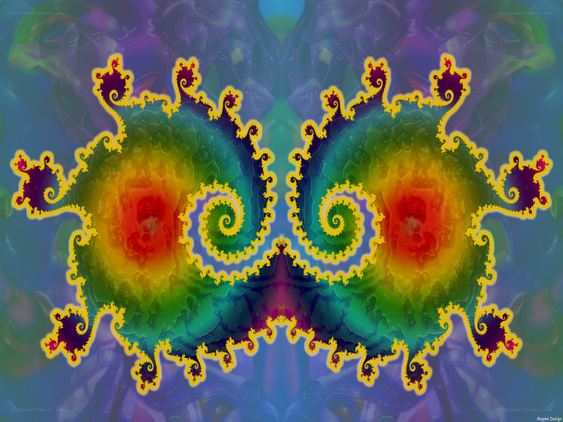 Colorful fractal pattern