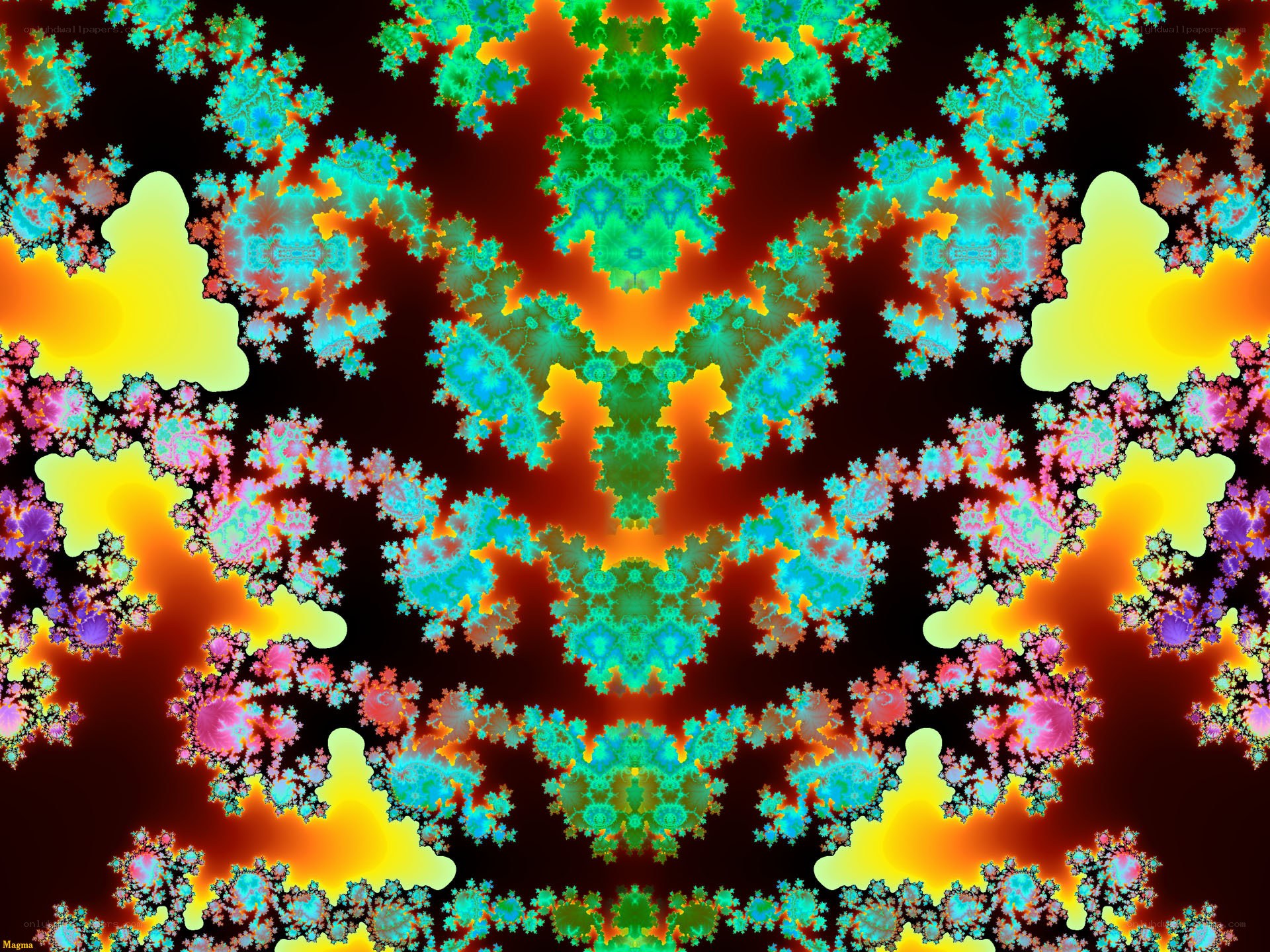 Colorful fractal pattern