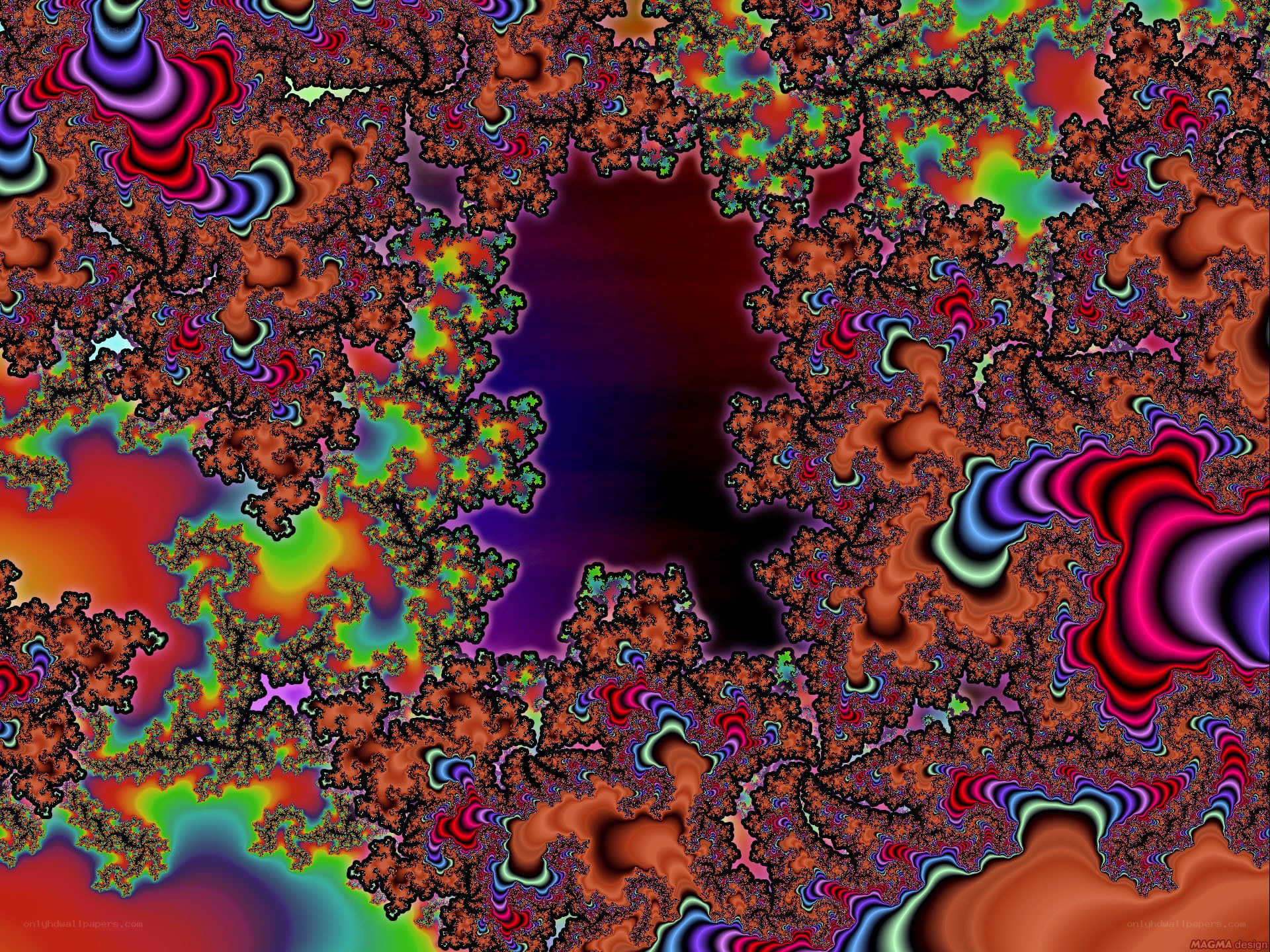 Colorful fractal pattern