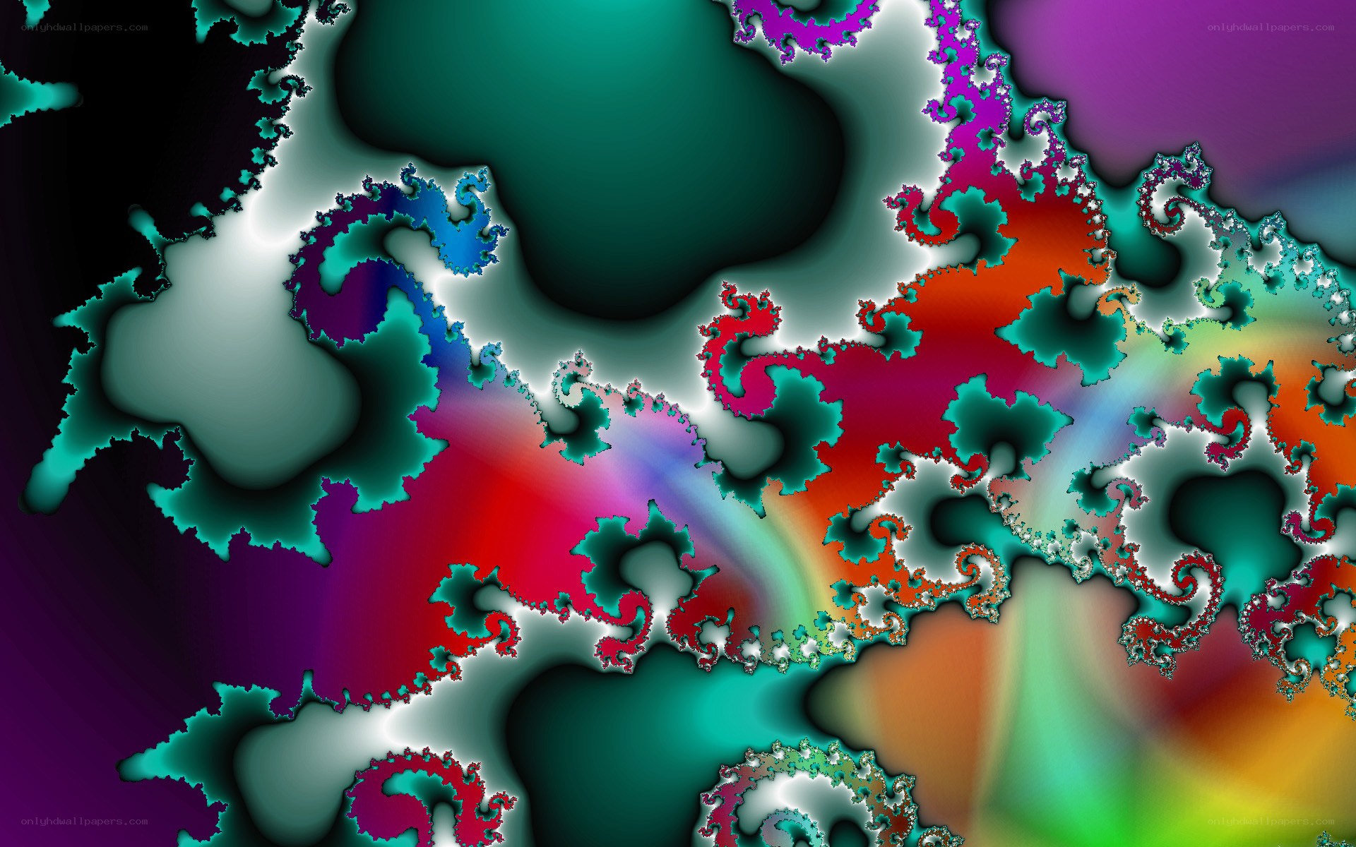 Colorful fractal pattern