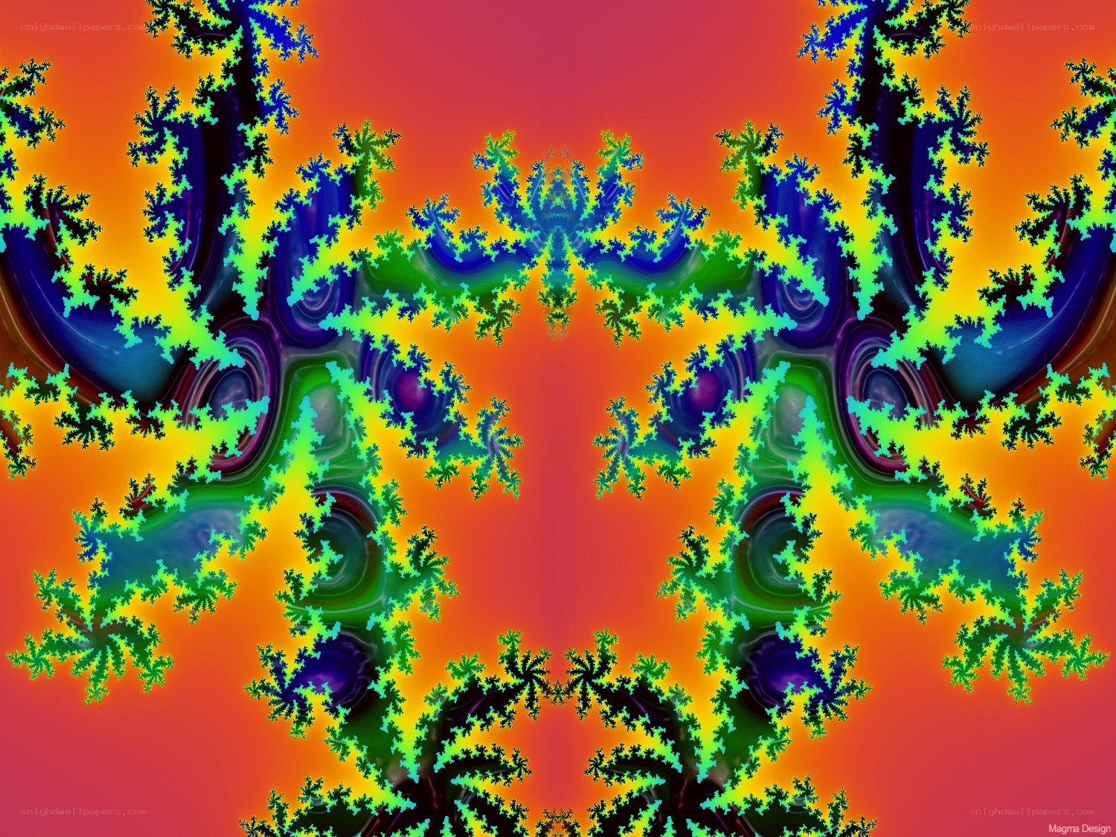 Colorful fractal pattern