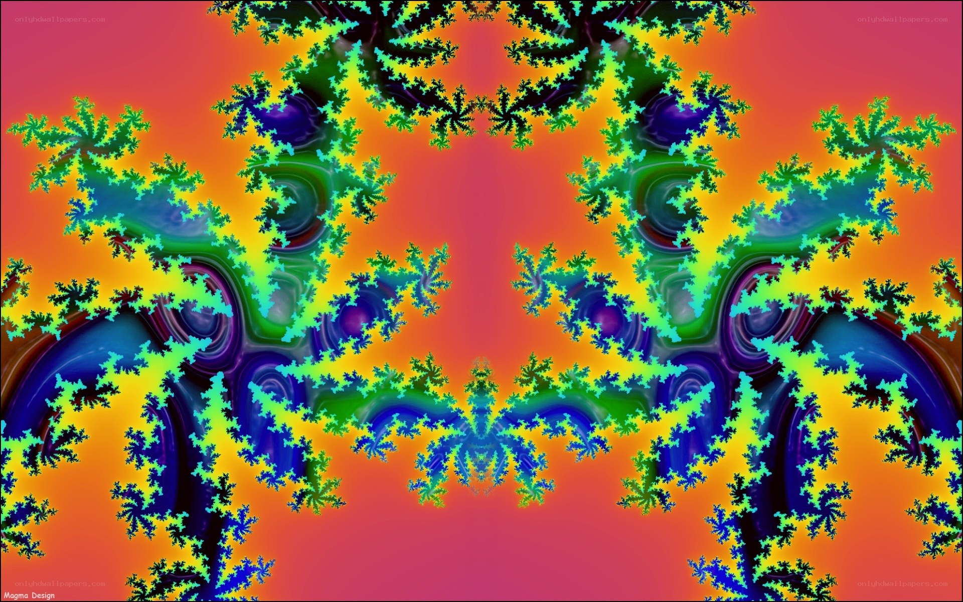 Colorful fractal pattern