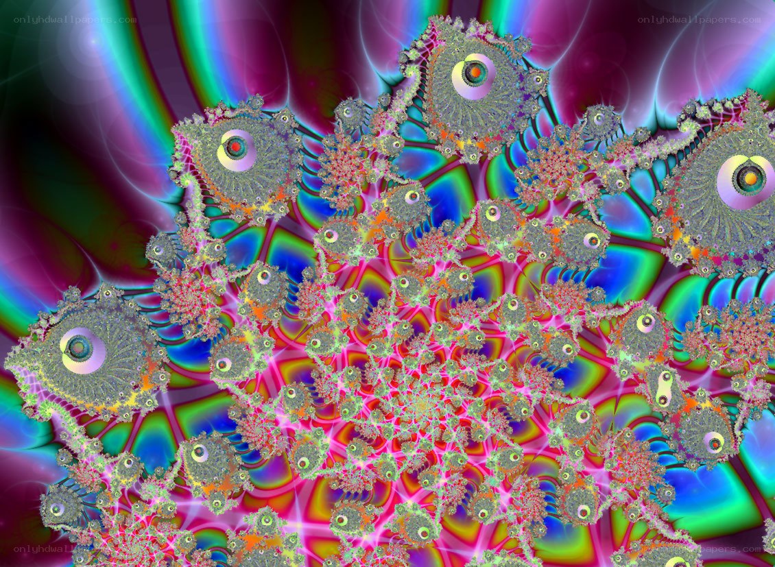 Colorful fractal pattern