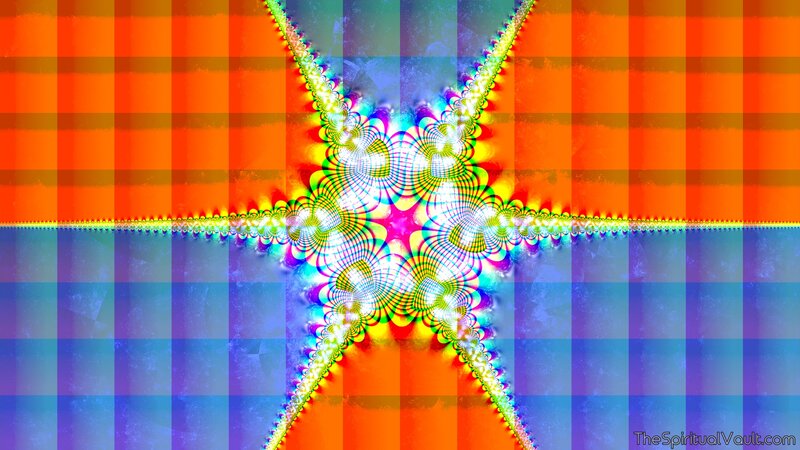 Colorful Fractal Pattern — Orange, Vibrant, Abstract