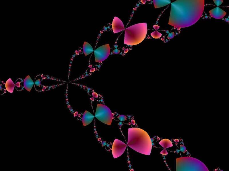 Colorful Fractal Pattern — Pink, Abstract