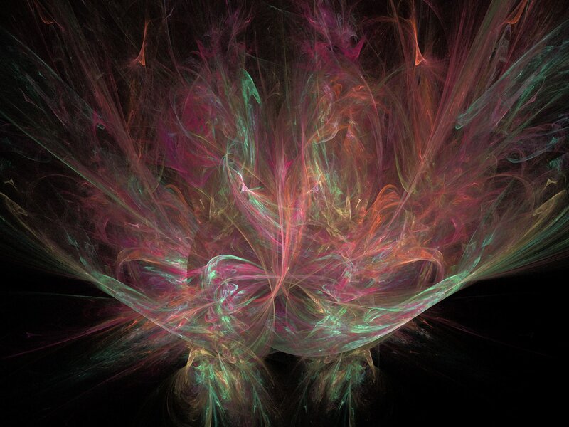 Colorful Fractal Pattern — Pink, Ethereal
