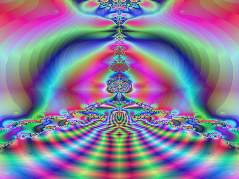 Colorful Fractal Pattern — Pink, Hypnotic, Abstract, Patterns