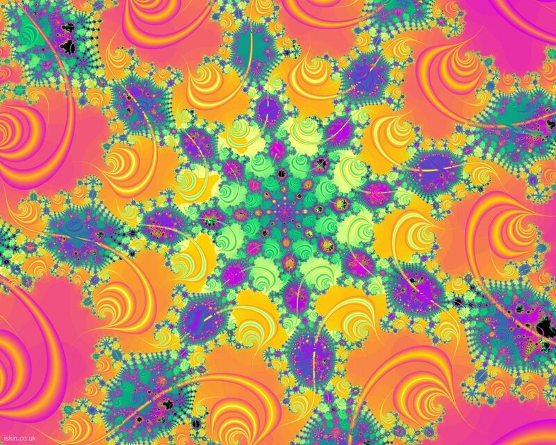 Colorful Fractal Pattern — Pink, Vibrant, Digital Art, Swirls