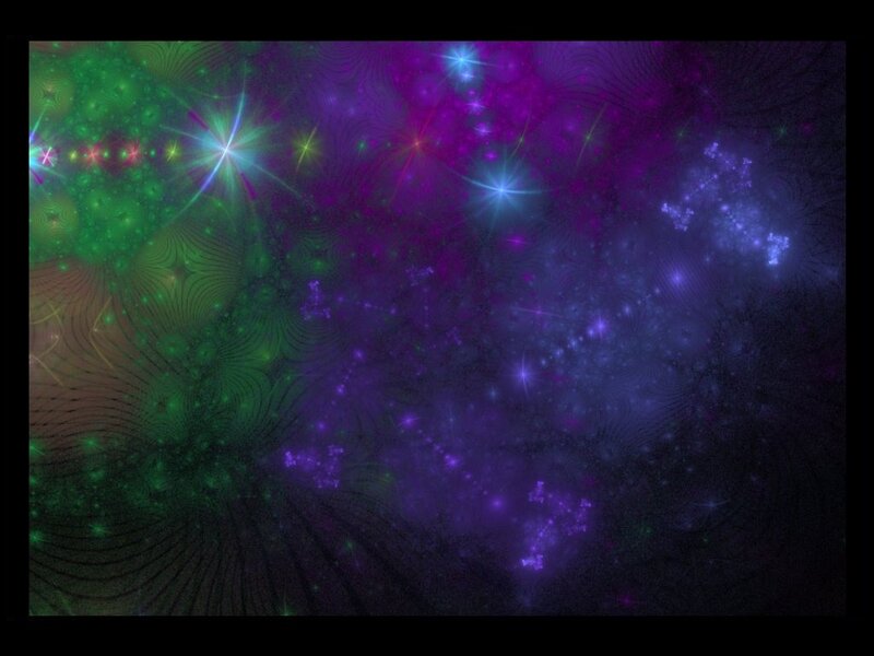 Colorful Fractal Pattern — Purple, Cosmic, Digital Art