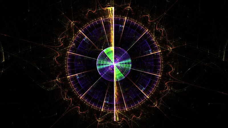 Colorful Fractal Pattern — Purple, Dynamic, Abstract, Circle