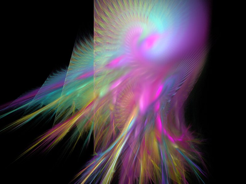 Colorful Fractal Pattern — Purple, Dynamic, Abstract