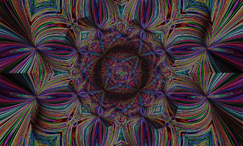 Colorful Fractal Pattern — Purple, Hypnotic, Abstract, Lines