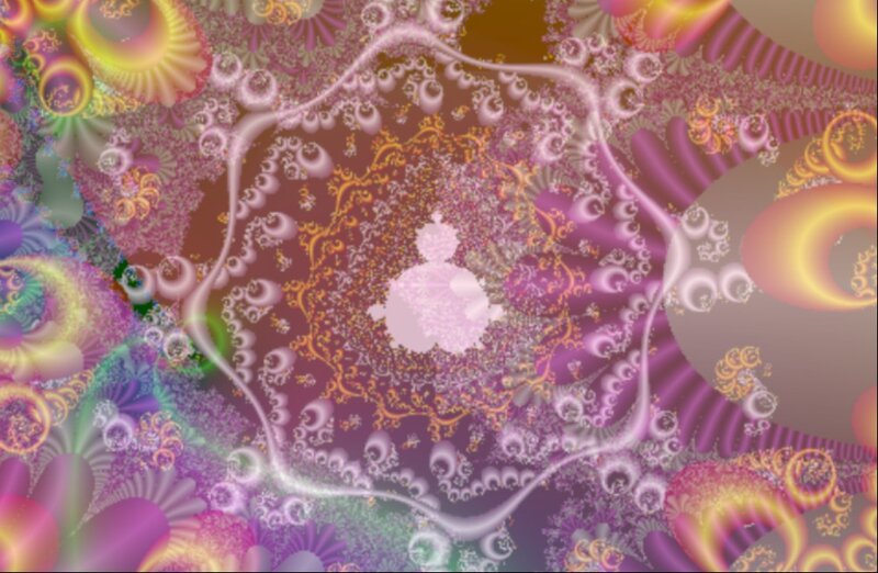 Colorful Fractal Pattern — Purple, Hypnotic, Abstract, Spirals, Circles