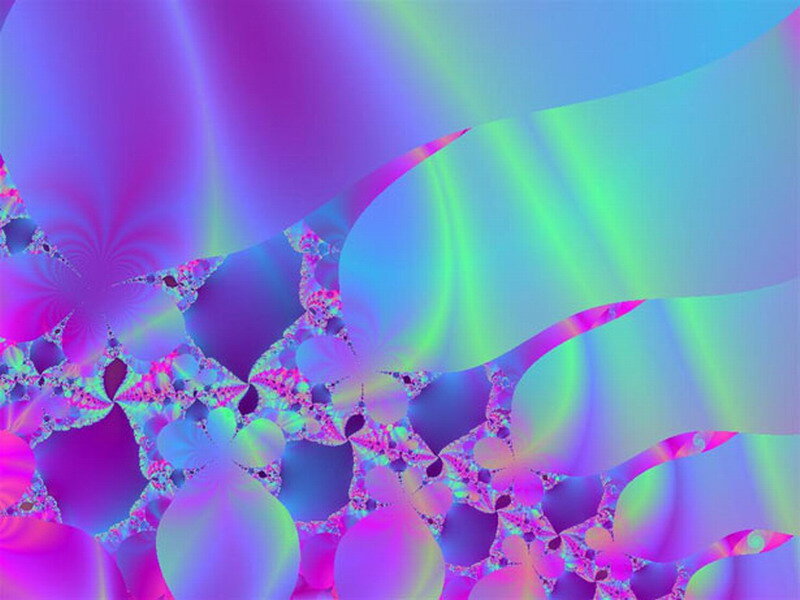 Colorful Fractal Pattern — Purple, Hypnotic, Abstract, Swirls