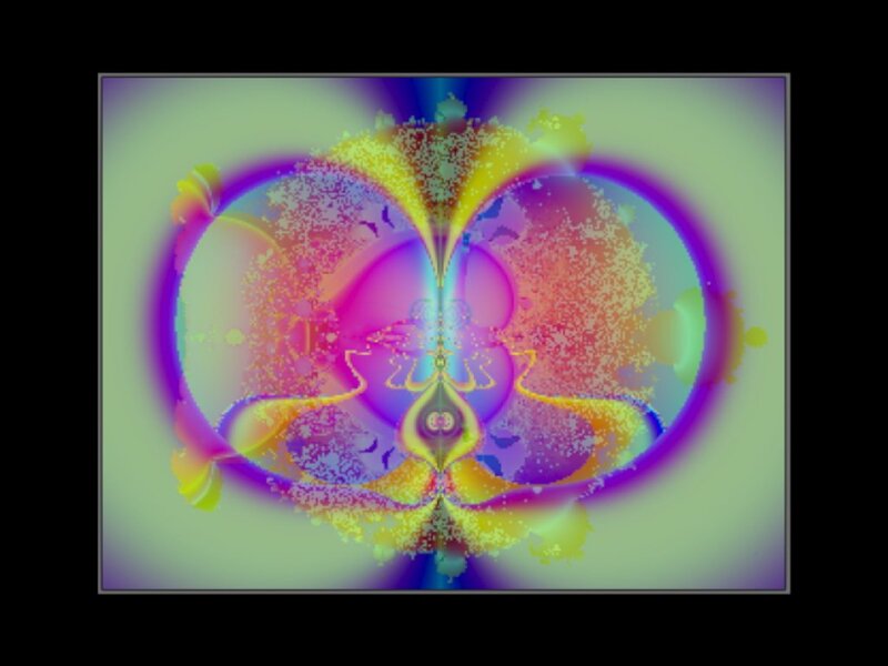 Colorful Fractal Pattern — Purple, Hypnotic, Abstract, Symmetry