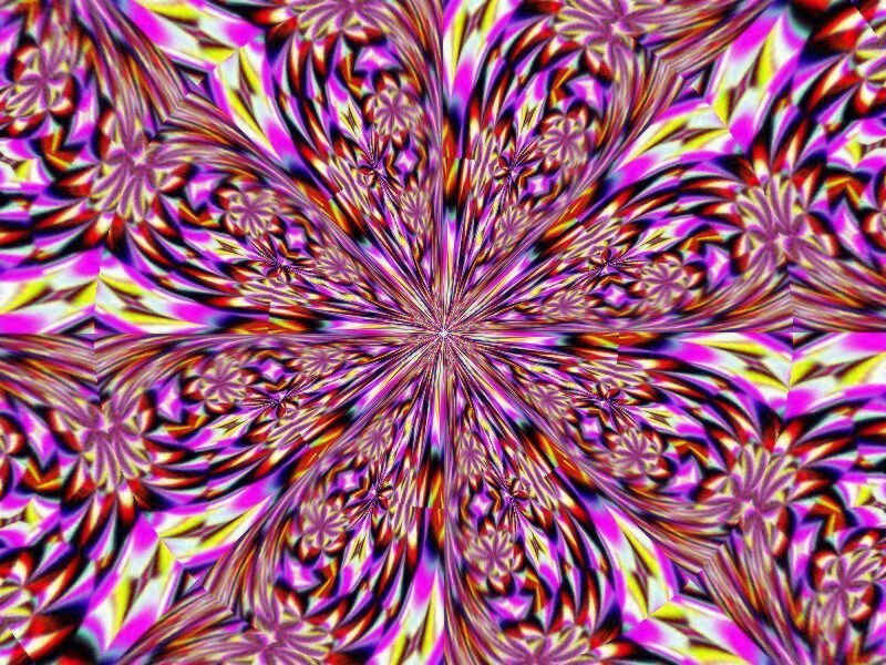 Colorful Fractal Pattern — Purple