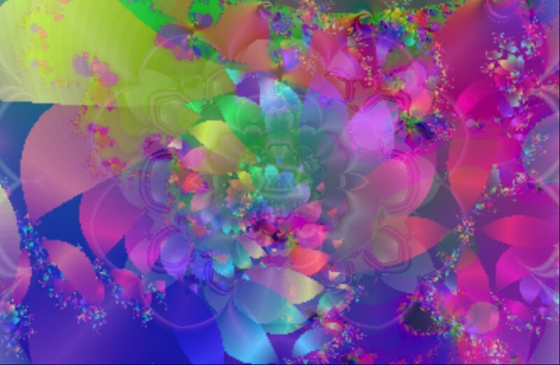 Colorful Fractal Pattern — Purple, Vibrant, Abstract, Colors, Patterns