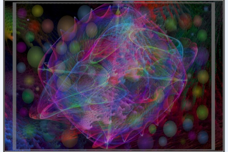 Colorful Fractal Pattern — Purple, Vibrant, Abstract, Spheres