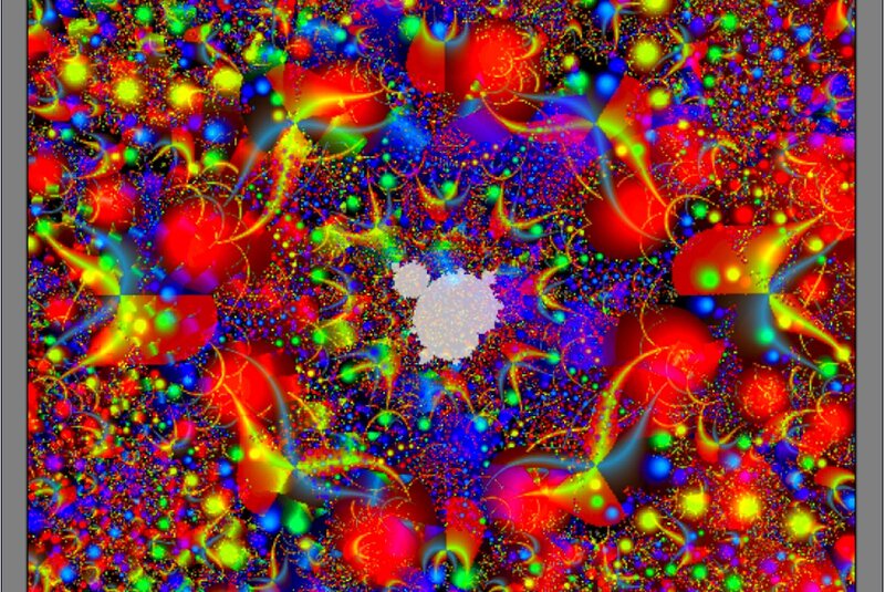 Colorful Fractal Pattern — Red, Chaotic