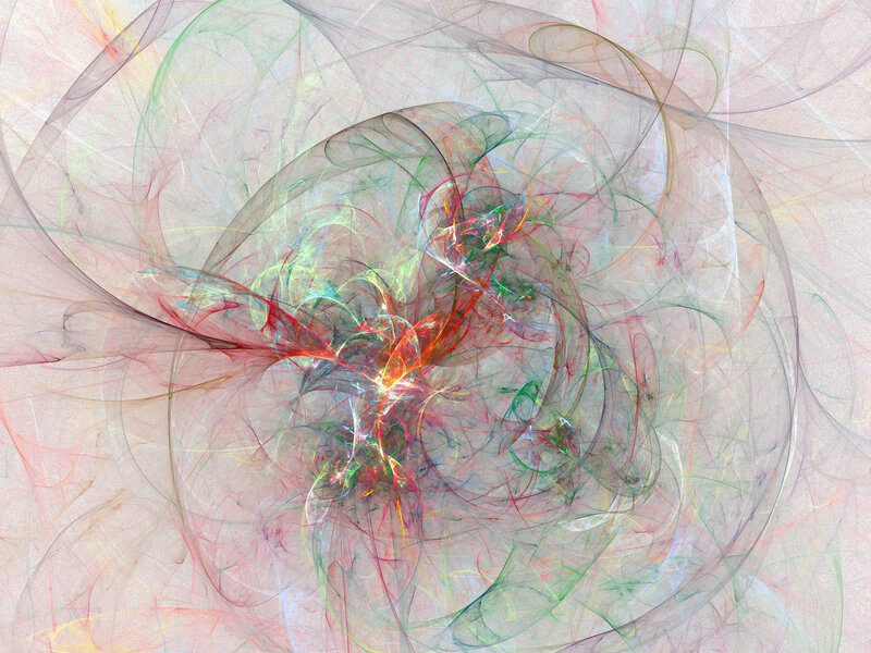 Colorful Fractal Pattern — Red, Dynamic, Abstract, Lines, Spirals