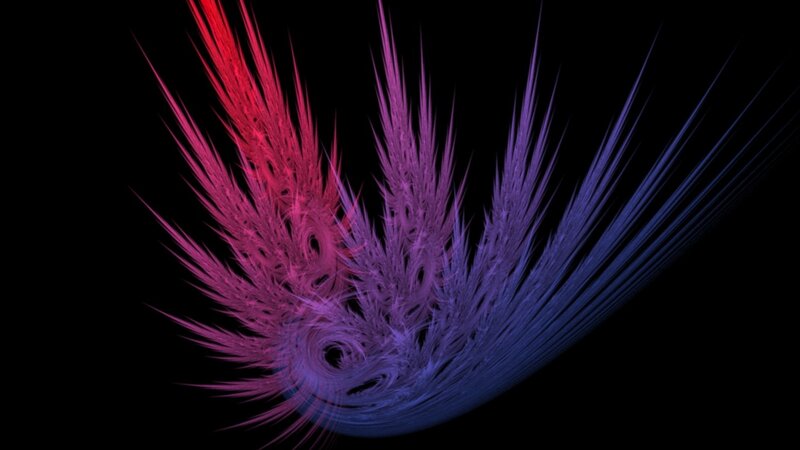 Colorful Fractal Pattern — Red, Dynamic, Abstract, Spiral