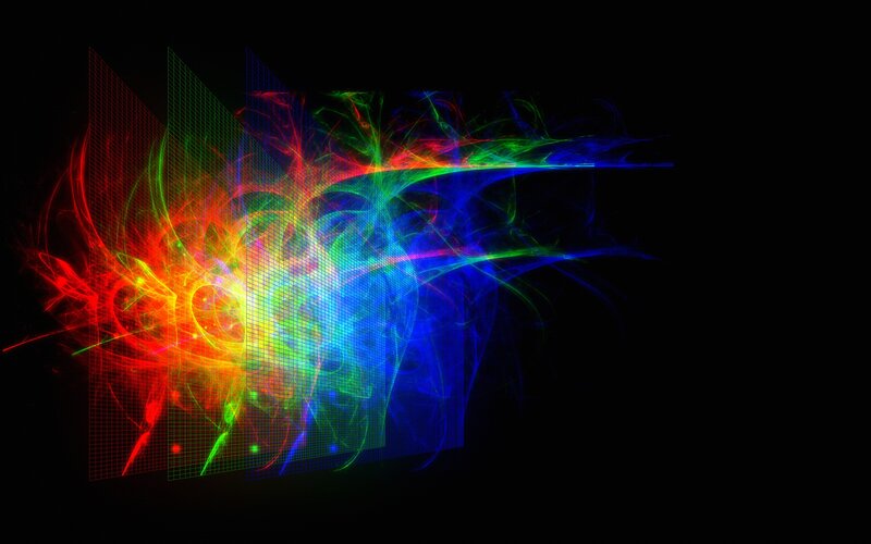 Colorful Fractal Pattern — Red, Dynamic, Digital Art