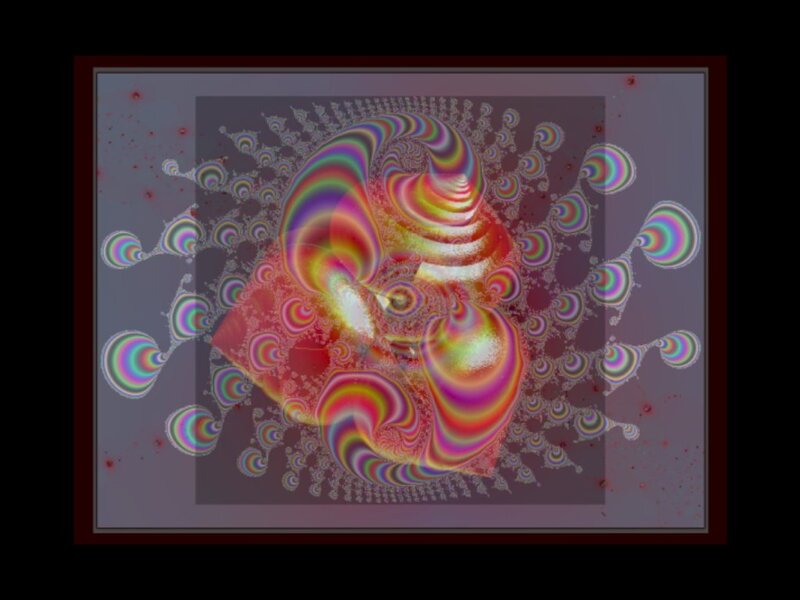 Colorful Fractal Pattern — Red, Hypnotic, Abstract, Spirals, Patterns
