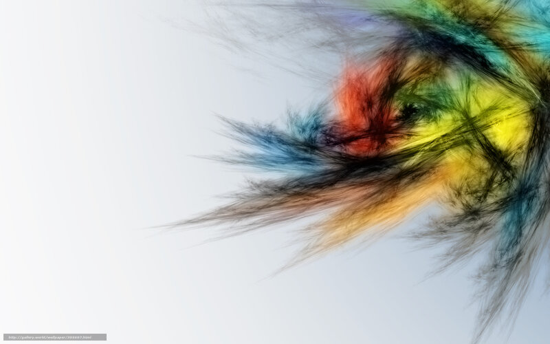 Colorful Fractal Pattern — Yellow, Dynamic, Abstract, Colors