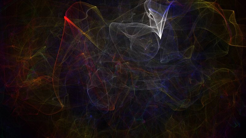 Colorful Fractal Patterns — Black, Ethereal