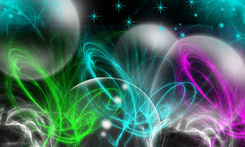 Colorful Fractal Patterns — Green, Energetic