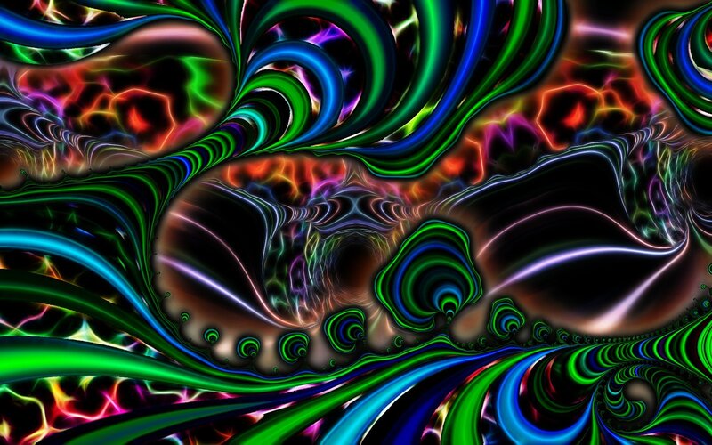 Colorful Fractal Patterns — Green