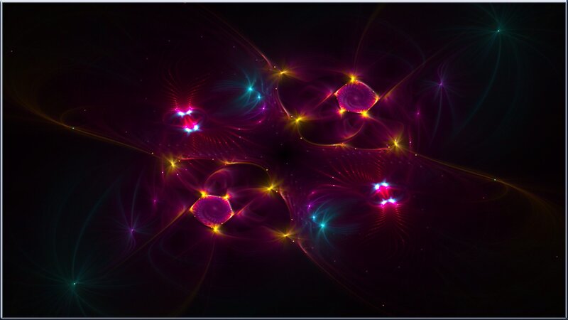 Colorful Fractal Patterns — Purple, Cosmic, Digital Art
