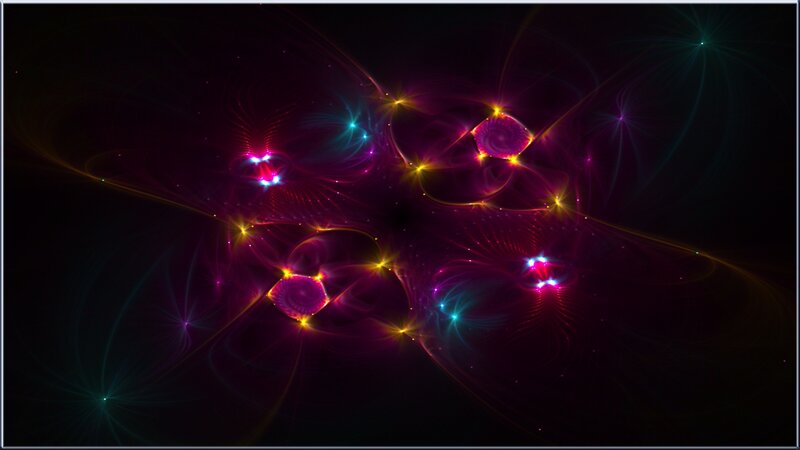 Colorful Fractal Patterns — Purple, Cosmic, Night