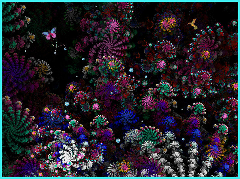 Colorful Fractal Patterns — Purple, Dreamy