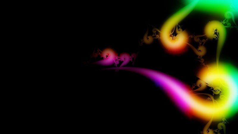 Colorful Fractal Patterns — Purple, Dynamic, Abstract, Fractals, Light Trails