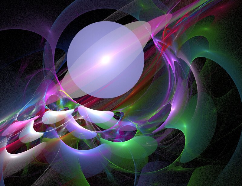Colorful Fractal Patterns — Purple, Dynamic, Abstract, Light