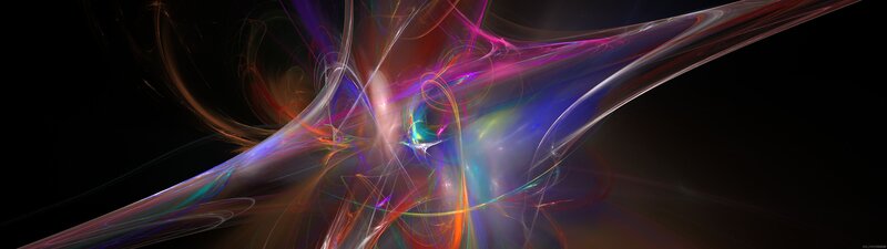 Colorful Fractal Patterns — Purple, Dynamic, Abstract, Light Trails, Dark Background