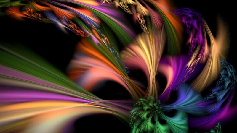 Colorful Fractal Patterns — Purple, Dynamic, Abstract, Swirls, Colors